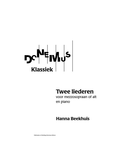 Two Songs — Hanna Beekhuis