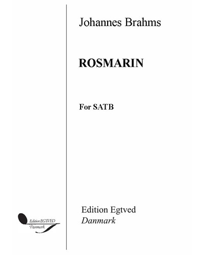 Rosmarin, op. 62/1 — 勃拉姆斯