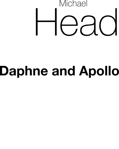 Daphne & Apollo Cantata — Michael Head