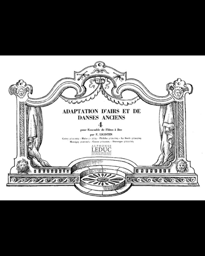 Adaptation d'airs et de danses anciens, Vol. 4 — Françoise Ligistin