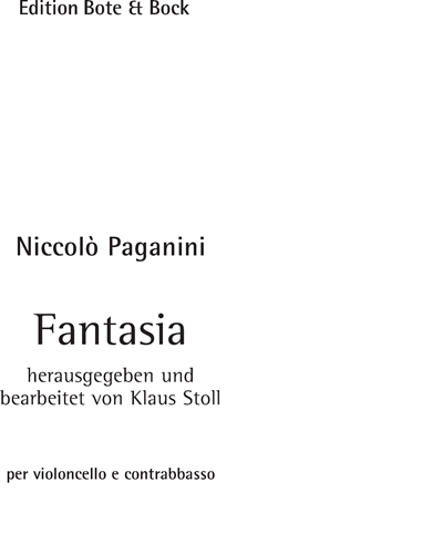 Fantasia — 帕格尼尼