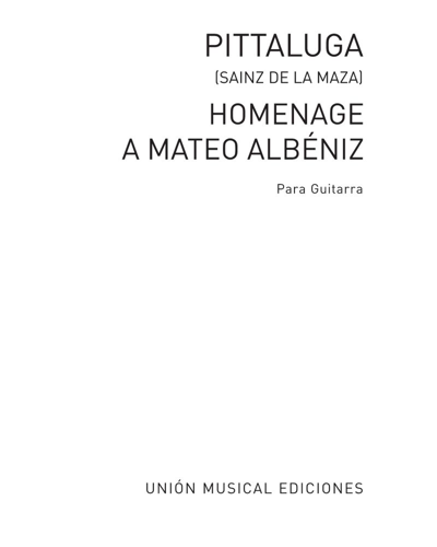 Homenaje a Mateo Albéniz — Gustavo Pittaluga