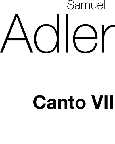 Canto VII — Samuel Adler
