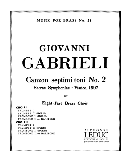 Canzon septimi toni No. 2 (from 'Sacrae Symphoniae', Venice, 1597) — 乔万尼·加布里埃利