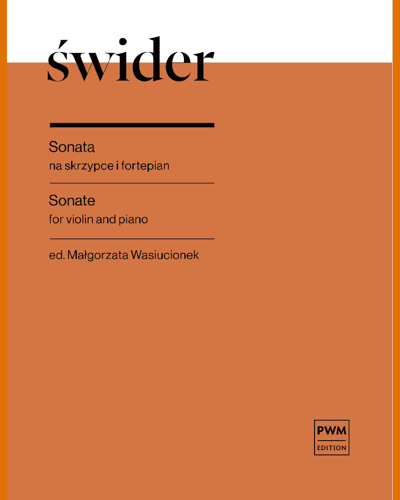 Sonata for Violin and Piano — Józef Świder