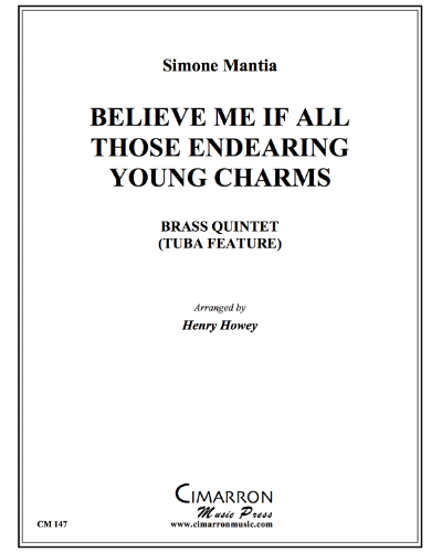 Believe Me If All Those Endearing Young Charms — Simone Mantia