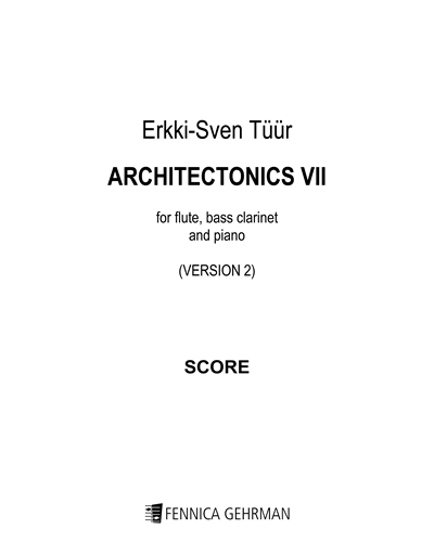Architectonics VII [Version 2] — Erkki-Sven Tüür