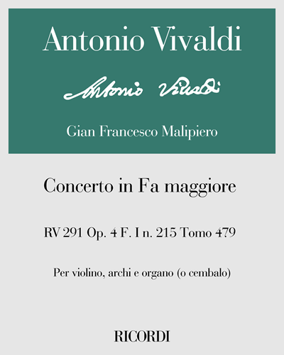 Concerto in F major, op. 4, RV 291, F. I n. 215, Vol. 479 — 维瓦尔第