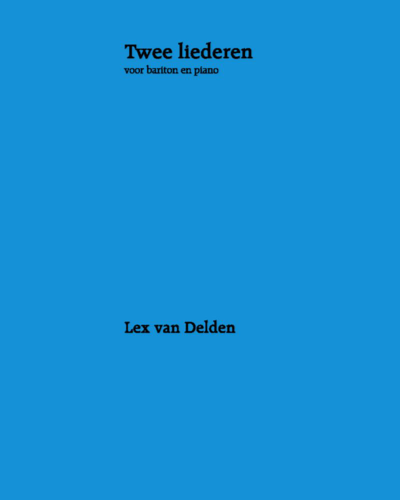 Two Songs — Lex van Delden