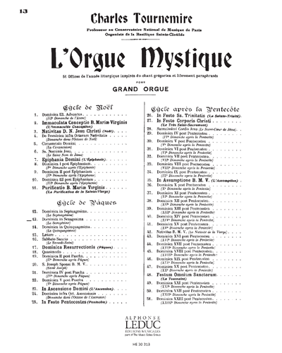 Dominica in Sexagesima, op. 56 — Charles Tournemire