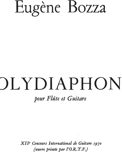 Polydiaphonie — 欧仁·博扎