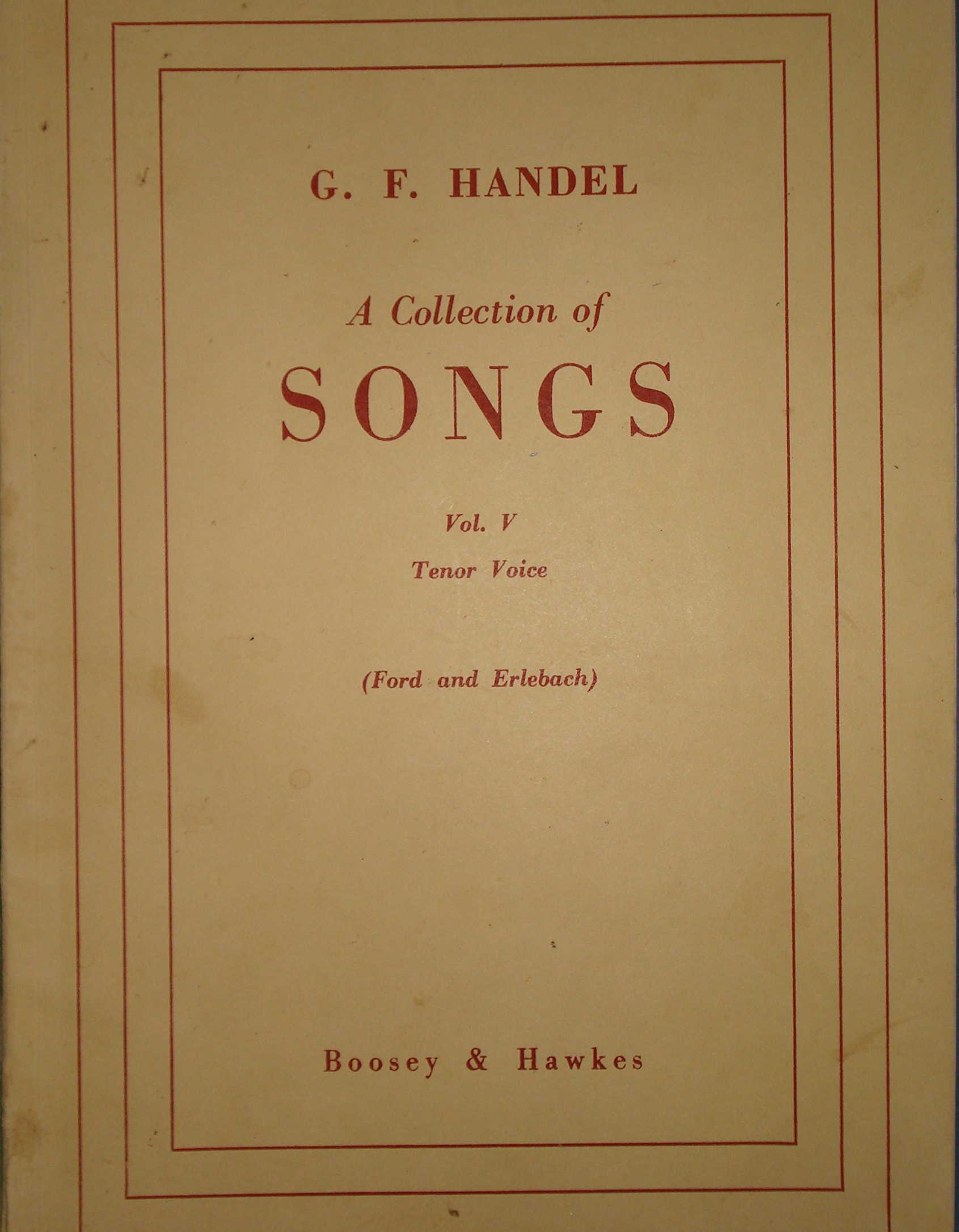 A Collection of Songs, Vol. 4 — 亨德尔