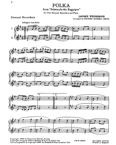 Polka (from 'Schwanda the Bagpiper') — 雅罗米尔·魏因贝格尔