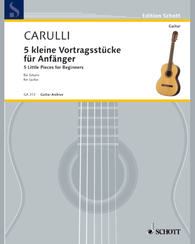 Fünf kleine Vortragsstücke für Anfänger — 卡鲁里