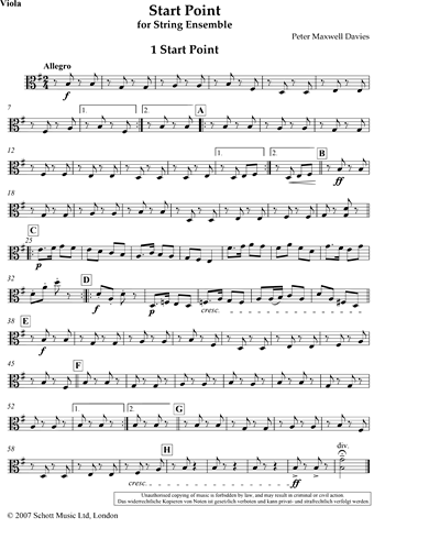 Start Point — Peter Maxwell Davies