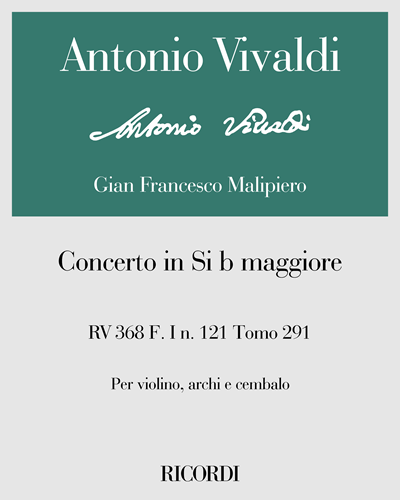 Concerto in B-flat major, RV 368, F. I n. 121, Vol. 291 — 维瓦尔第