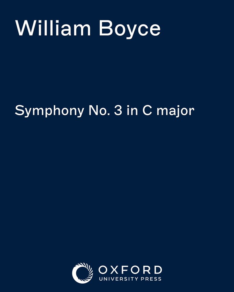 Symphony No. 3 in C major — 威廉·博伊斯