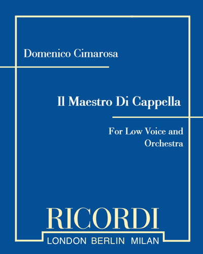 Il Maestro Di Cappella — Domenico Cimarosa