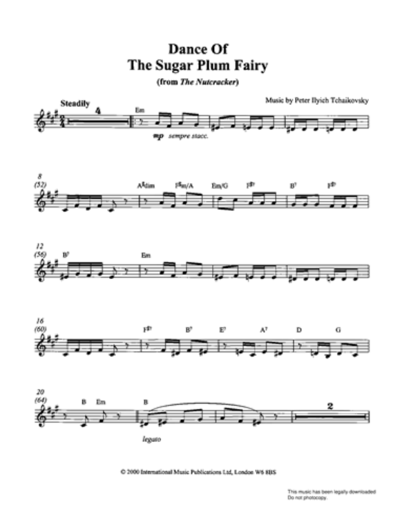 Dance of the Sugar Plum Fairy, op. 71a/TH 35 — 柴可夫斯基