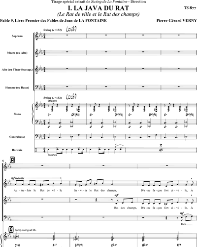 La Java du rat - Score - Verny — Pierre-Gérard Verny