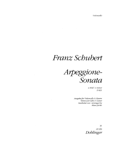 Arpeggione Sonata in A minor — Franz Schubert
