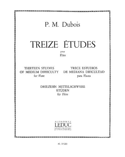 Thirteen Études for Flute — 皮埃尔·马克斯·杜布瓦
