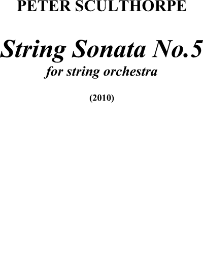 String Sonata No. 5, op. 379 — Peter Sculthorpe