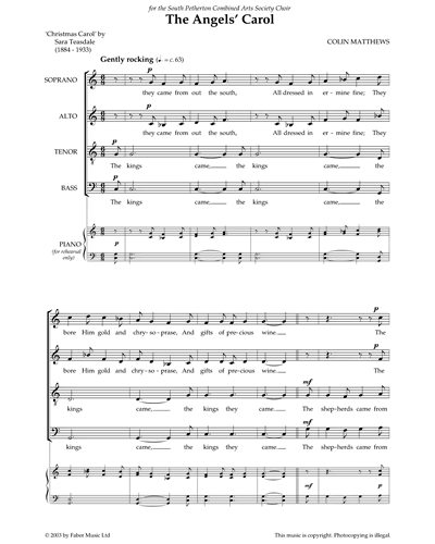 The Angels' Carol — Colin Matthews