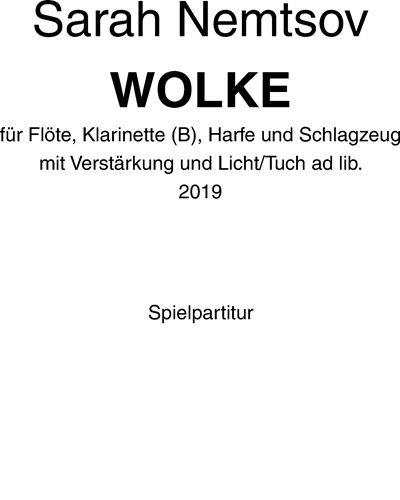 Wolke — Sarah Nemtsov
