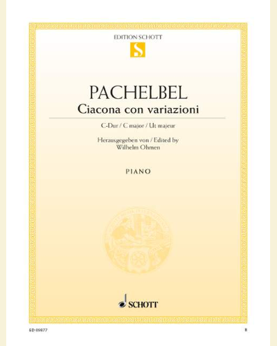Ciacona con variazioni C major — 帕赫贝尔