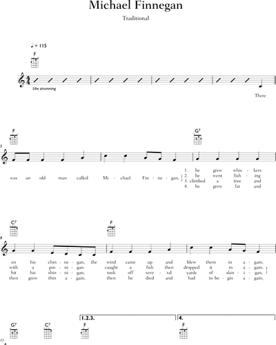 Michael Finnegan — 传统