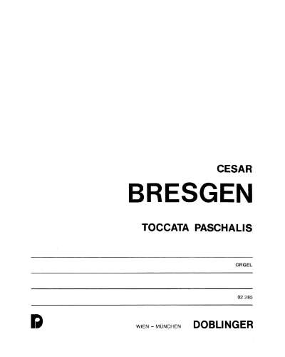 Toccata Paschalis — Cesar Bresgen