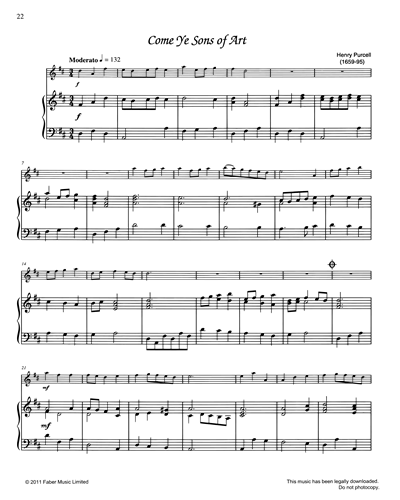 Come, Ye Sons of Art — Henry Purcell