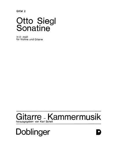 Sonatine in D minor — Otto Siegl