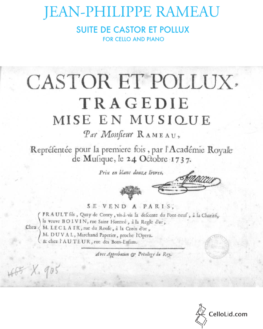 Suite from 'Castor and Pollux' — 拉莫
