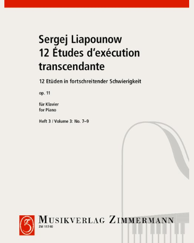 Twelve Études in Progressive Difficulty — Sergey Lyapunov