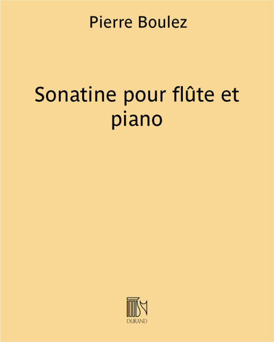 Sonatine for Flute and Piano — 布列兹