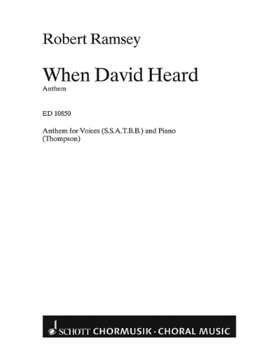 When David Heard That Absolon Was Slain — Robert Ramsey