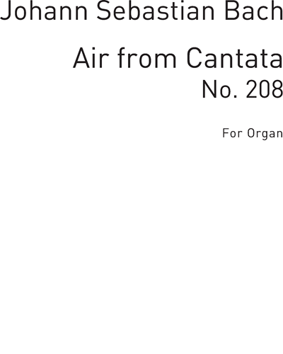 Air (from Cantata No. 208) — 巴赫