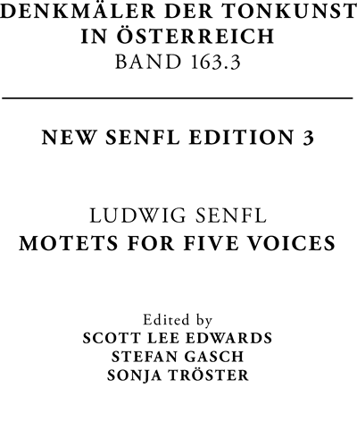 Motets For Five Voices — Ludwig Senfl