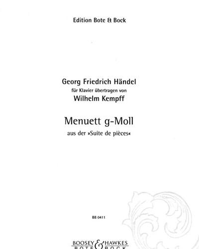 Minuet in G minor, HWV 434-4 — George Frideric Handel