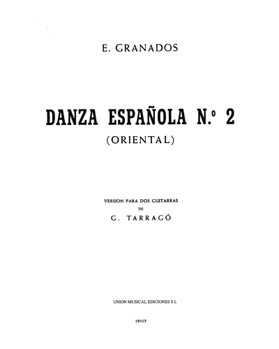 Danza Española — 格拉纳多斯