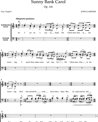 Sunny Bank Carol — John Gardner