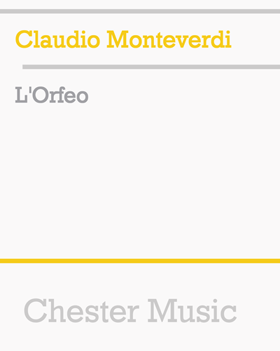 L'Orfeo, SV 318 — 蒙特威尔第