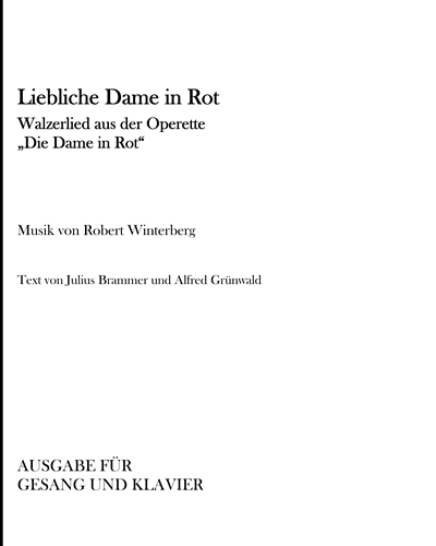 Liebliche Dame in Rot — Robert Winterberg