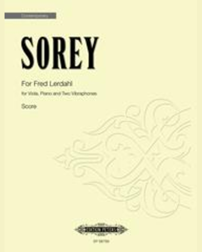 For Fred Lerdahl — Tyshawn Sorey