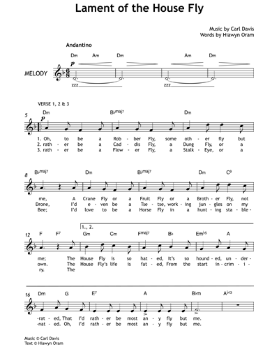 Lament of the House Fly — Carl Davis
