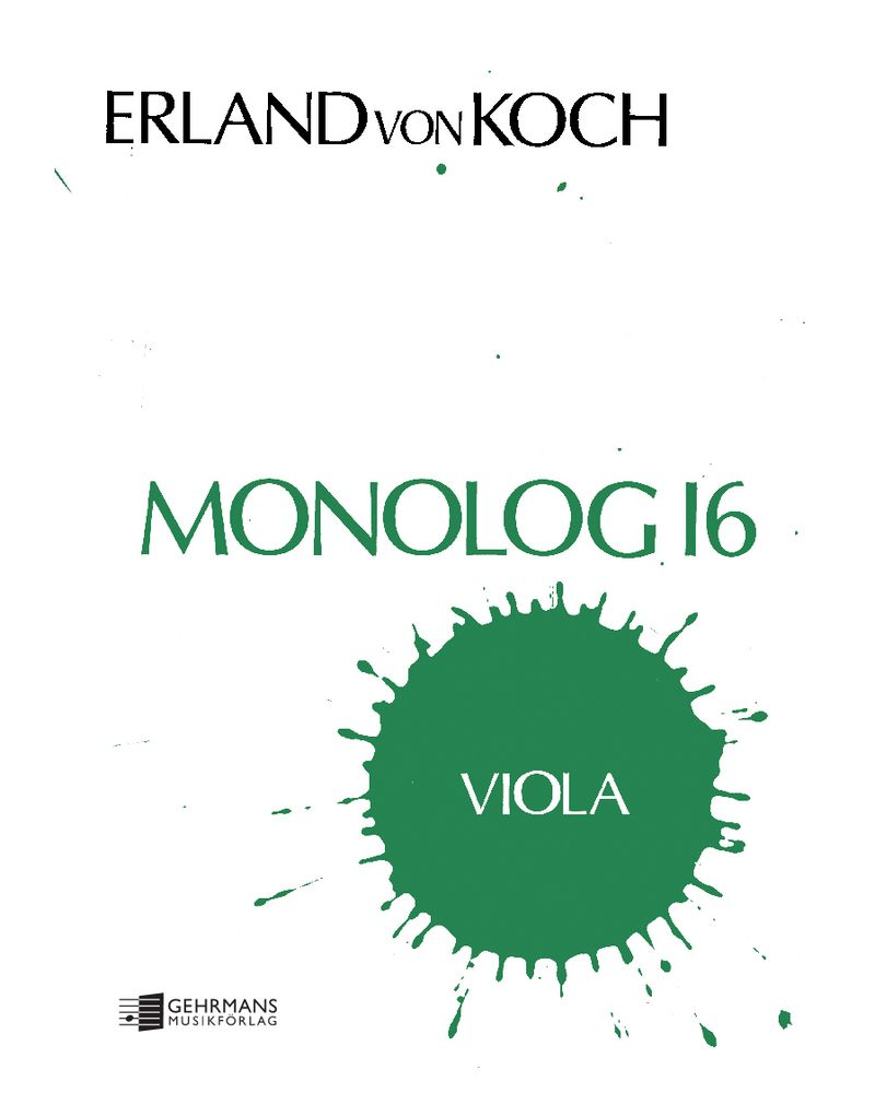 Monolog 16 — Erland von Koch