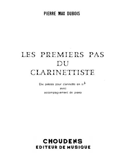 The First Steps of the Clarinetist — 皮埃尔·马克斯·杜布瓦