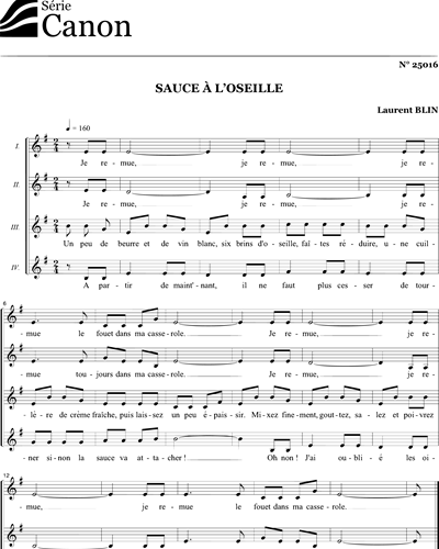 Sauce à l'oseille — Laurent Blin
